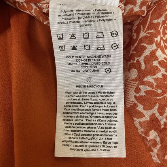 Y.A.S Yasdamask Long Sleeve Tunic Floral Boho Hippie Babydoll Dress - Size Small - Picture 8 of 10